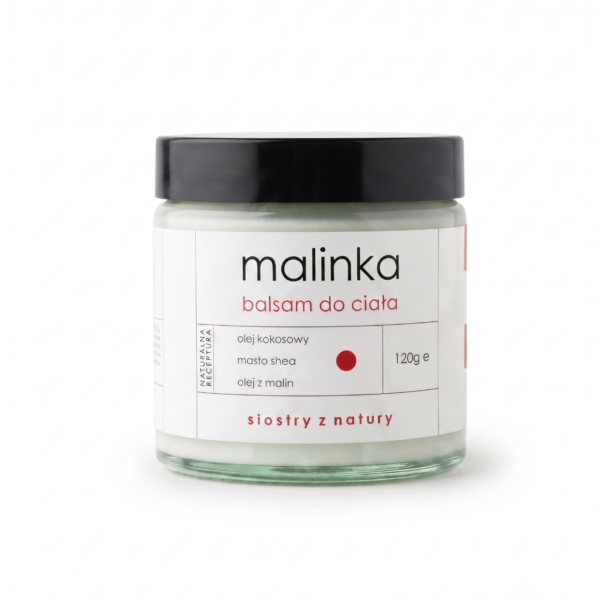 malinka<br><span class="sub-title"> - balsam do ciała</span> <br><span class="gram"> 120g</span>