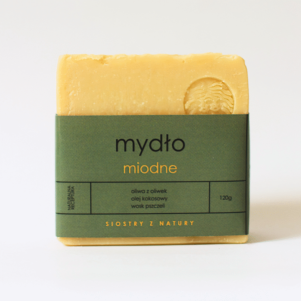 miodne<br><span class="sub-title"> - mydło naturalne</span> <br><span class="gram"> 120g</span>