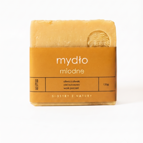 miodne<br><span class="sub-title"> - mydło naturalne</span> <br><span class="gram"> 120g</span>